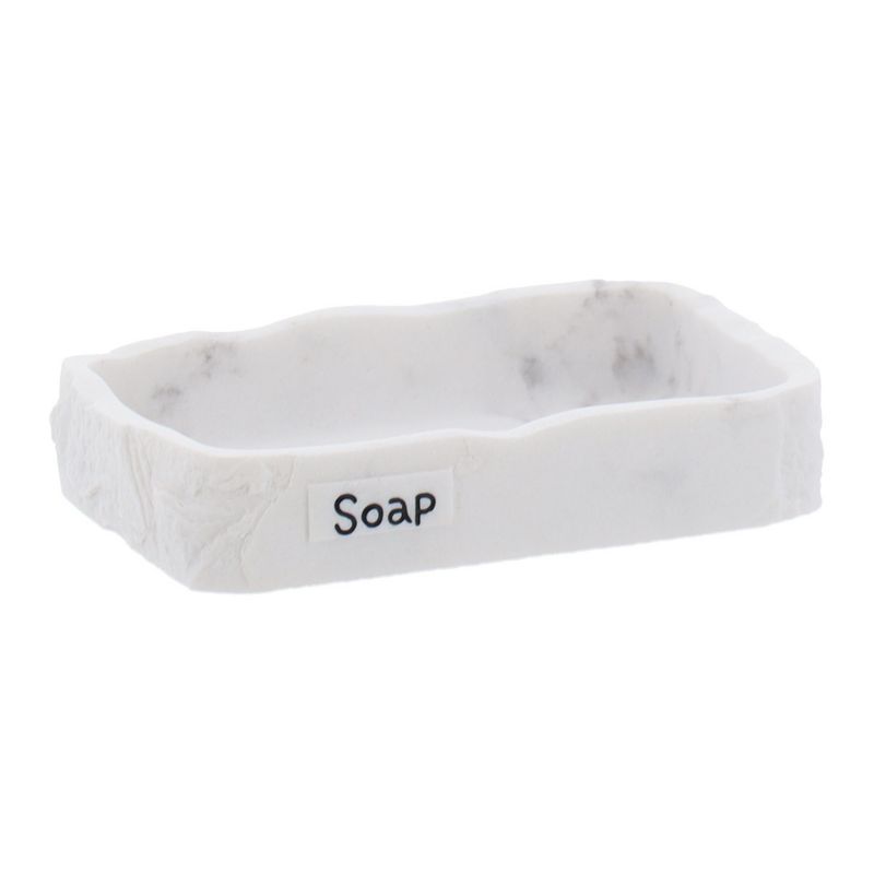 Mydelniczka Paola Tendance struktura kamienia marmur podstawka na mydło 1 szt.