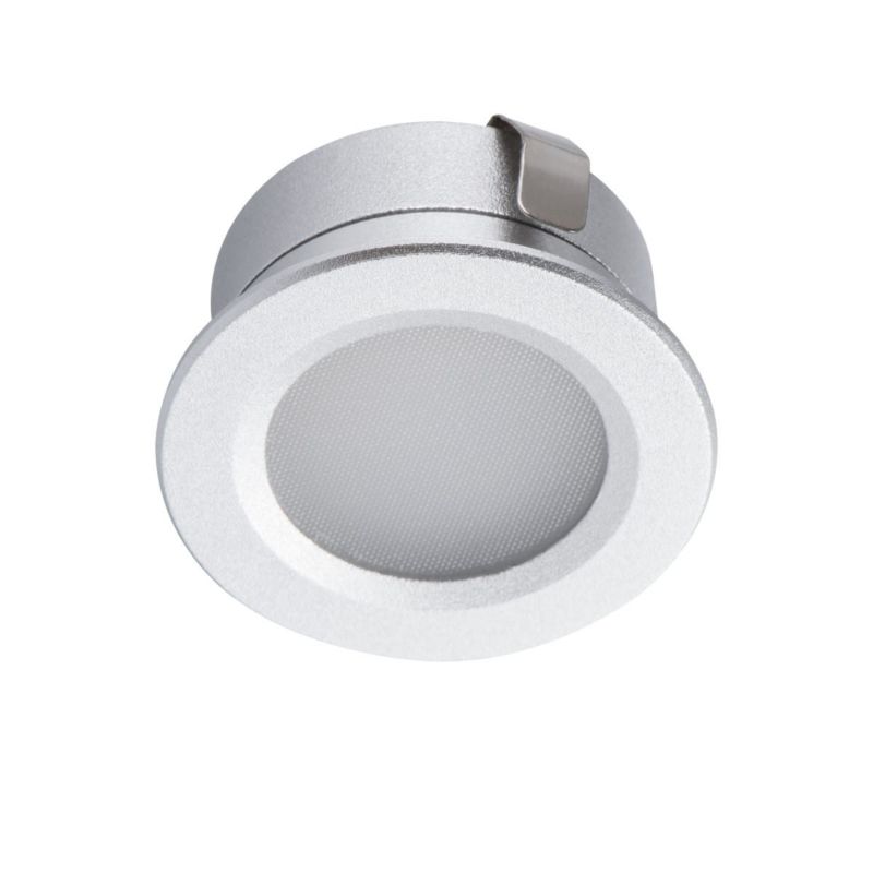 Oprawa sufitowa wpuszczana Kanlux Imber łazienkowa aluminium LED 1W 6500K 40lm ruchoma IP65 wym: 3 x 3 cm okrągła - 1 szt.