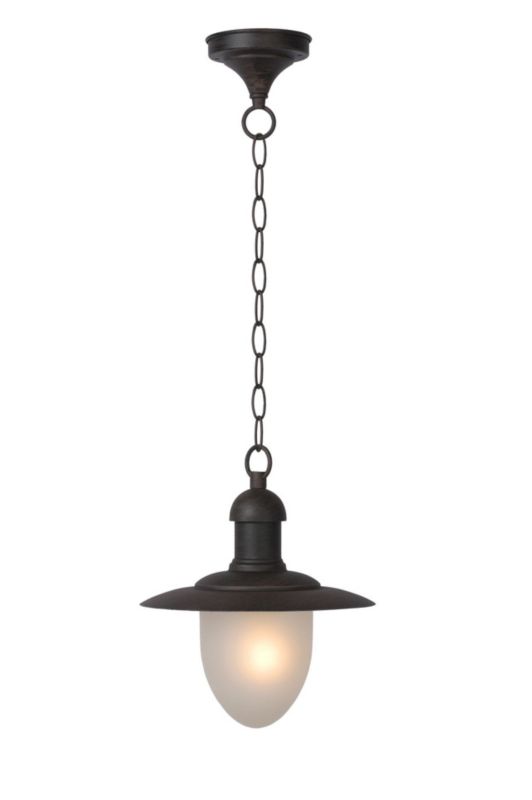 Lampa sufitowa zewnętrzna Lucide Aruba brązowo-biała 1 x E27 x 24W IP44 wym: 80 x 25 x 25 cm - 1 szt.