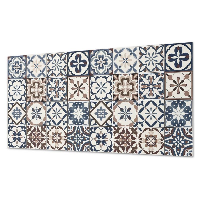 Okładzina Ścienna Z Grafiką PCV ArtPrintCave 120x60 cm Wzory kafli dekoracyjnych 1 szt.