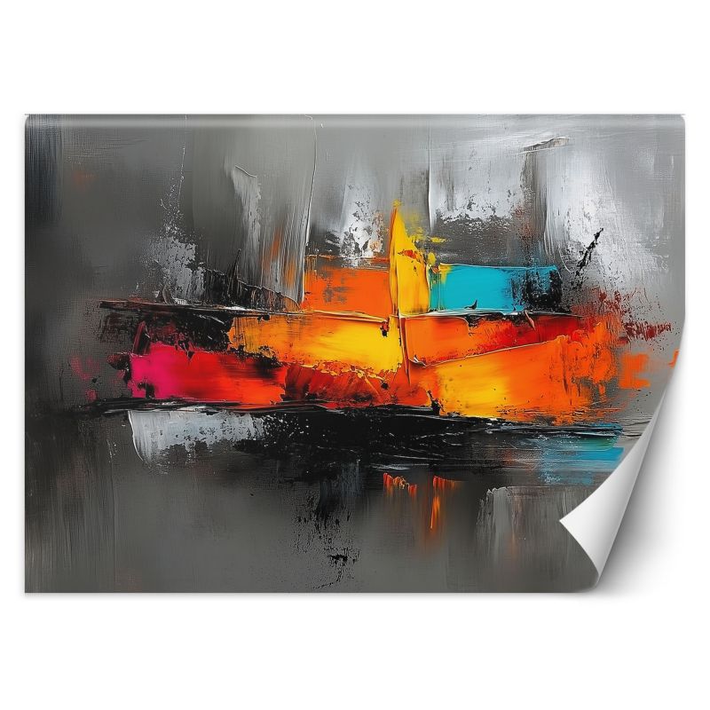 Fototapeta Feeby Abstrakcja Kolorowa na szarym tle 400x280 1 szt