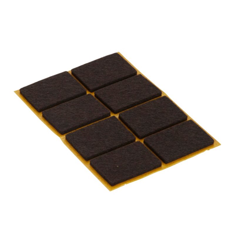 Podkładki filcowe samoprzylepne Diall 35 x 24 mm brązowe 8 szt.