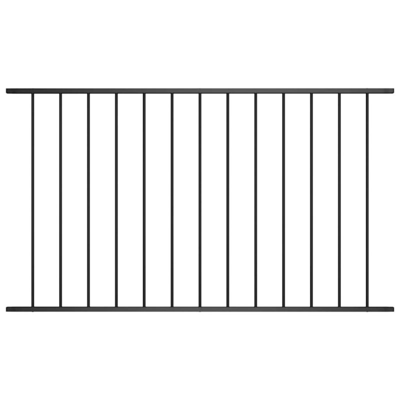 Panel ogrodzeniowy vidaxl 1.63 x 0.75 m 145218 czarny 1 szt