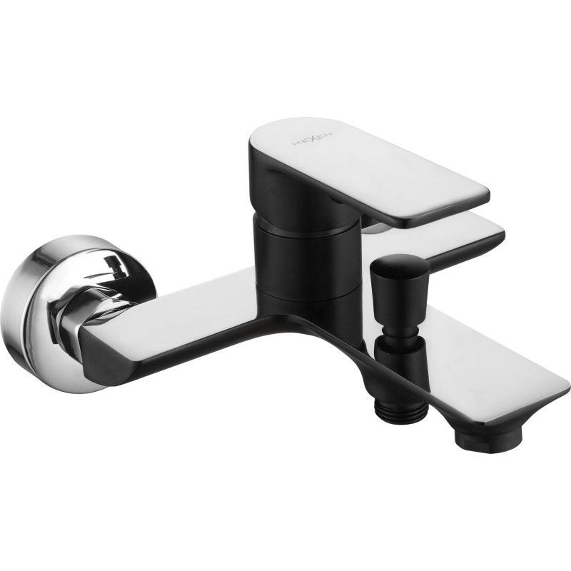 Bateria wannowa Mexen Alfa czarny/chrom 1 szt.