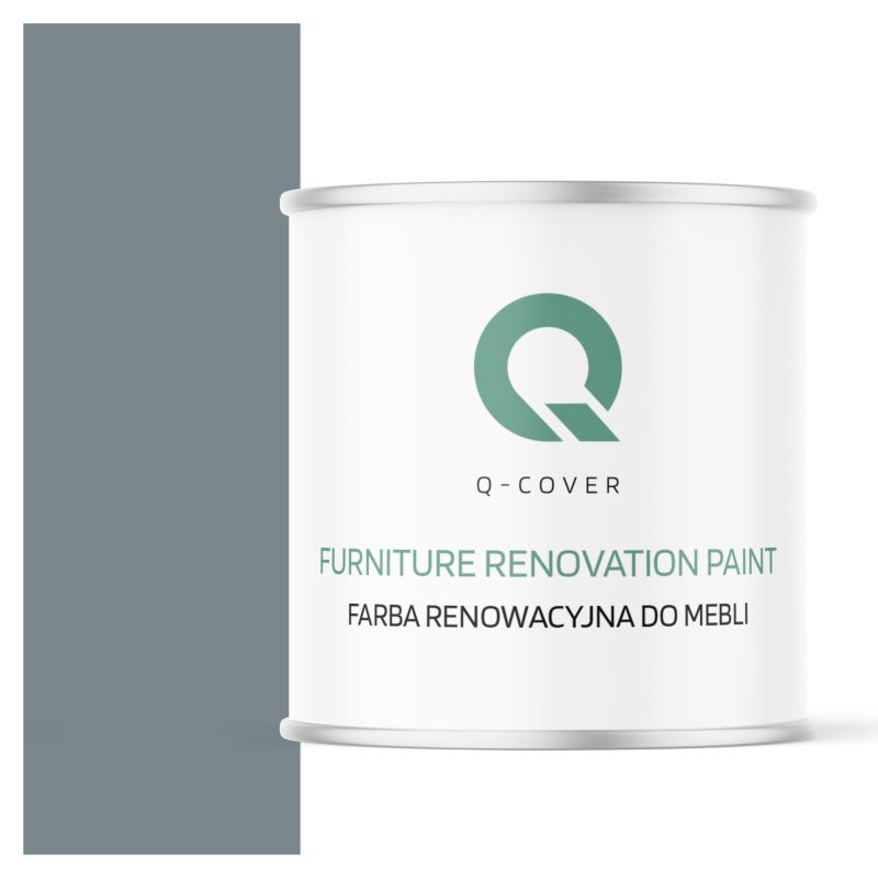 Farba Renowacyjna do Mebli Q-Cover Wiewiórka szara RAL7000 Mat 2.5L