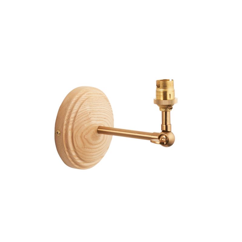 Kinkiet Endon WOOD WING mosiężny szczotkowany 1xB22x60W IP20 - 1 szt.