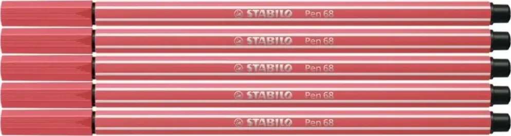 5x Pisak Stabilo Pen 68/47, okrągła, 1mm, rdzawy