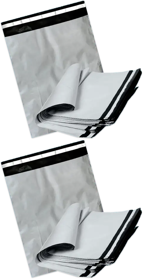 2x Foliopaki kurierskie 05 NC, HK, 350x450+50 mm, 100 sztuk, szary