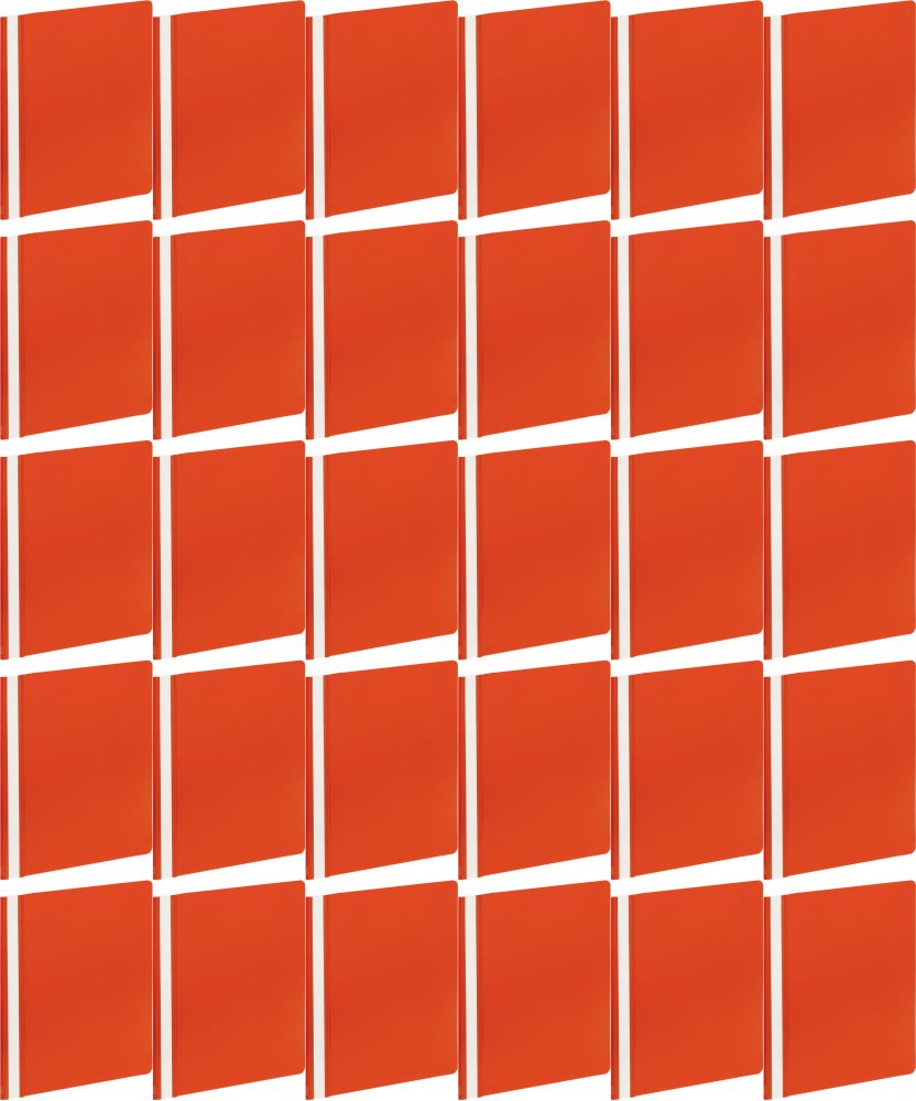 40x Skoroszyt plastikowy bez oczek Grand GR 505, A4, czerwony