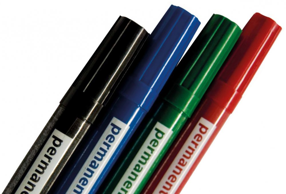 Marker do flipchartów 2x3, okrągła, 4 sztuki, mix kolorów