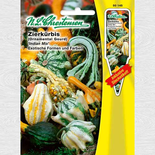 1 pac, Dovlecel ornamental Indian Mix - Semințe: Mod de ambalare: 1 pac