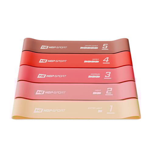 Sada odporových gúm 600x50mm červené