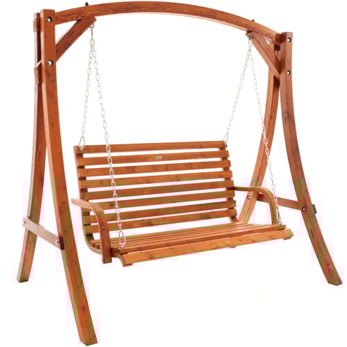 Dřevěná zahradní houpačka Grino