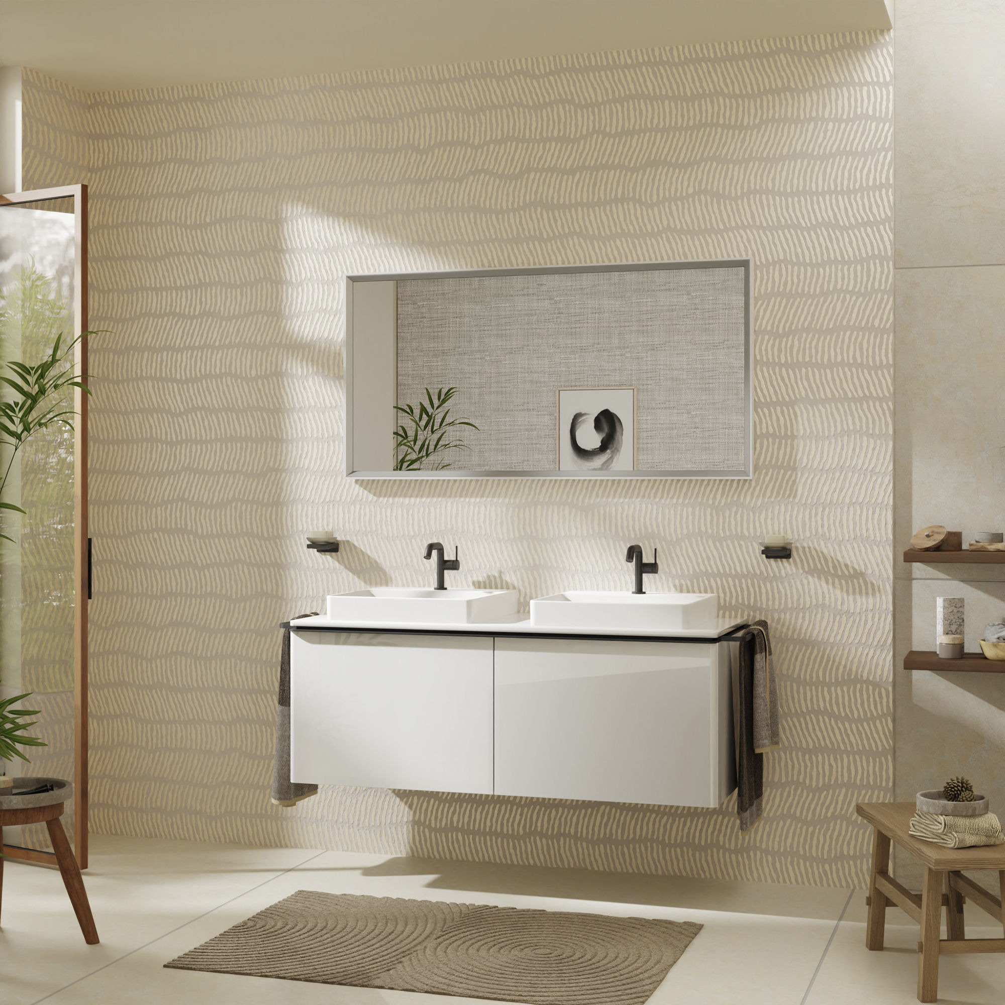 Hansgrohe Xelu Q blat naszafkowy 136x55 cm dąb 54099230