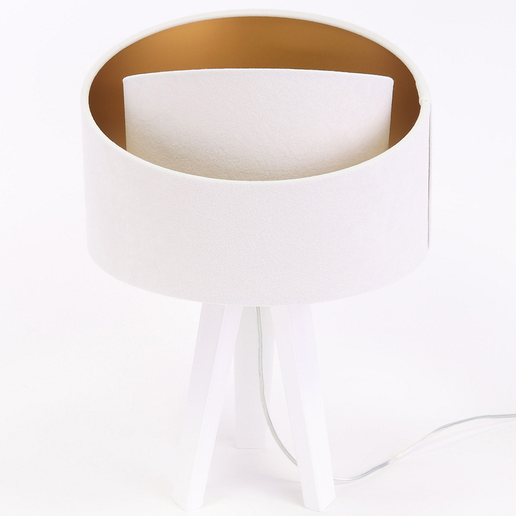 BPS Koncept Galaxy lampa stołowa 1x60 W biała-złota 060S-062W