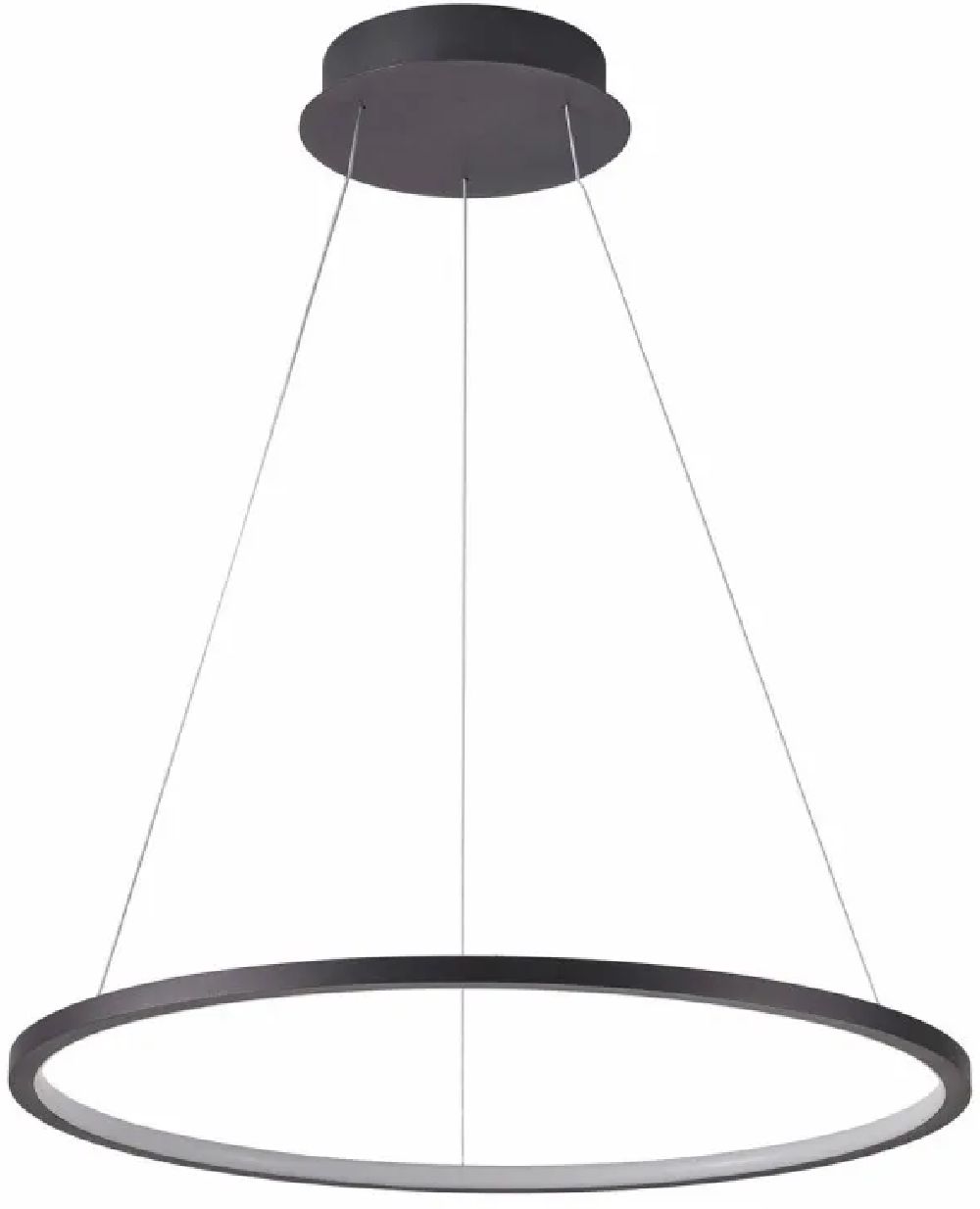 Italux Vinola lampa wisząca 1x58 W czarna PND-56135B-100RPC-BK-3KS4K-TRDIMM