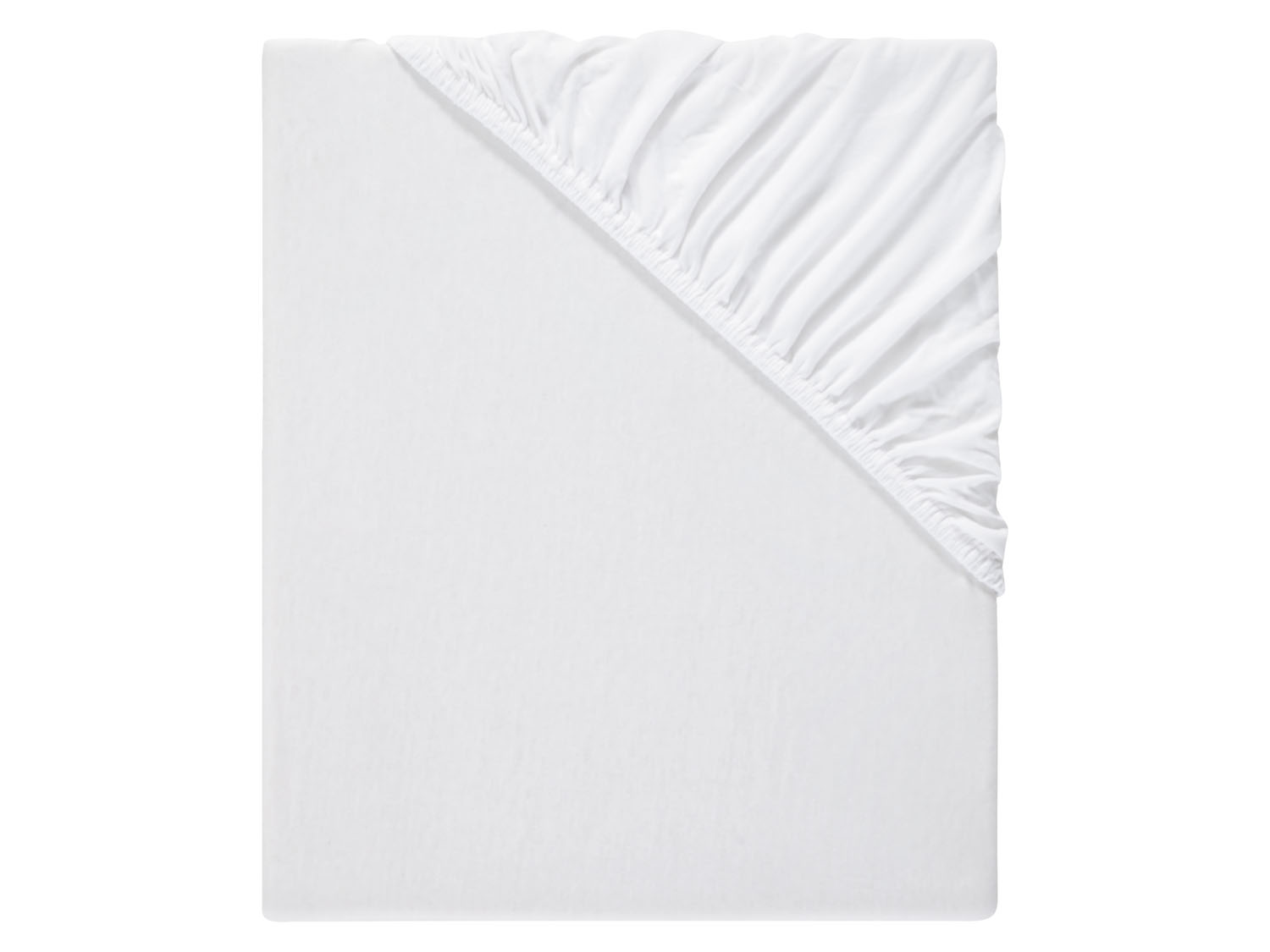 Livarno home Prześcieradło z dżerseju z gumką, 180-200 x 200 cm Biały