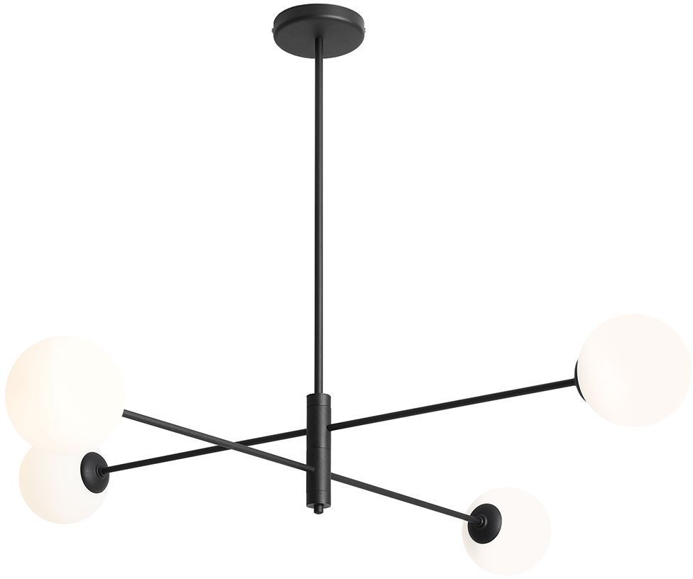Darmowa Dostawa - Lampa podsufitowa 4x10 W czarna Aldex Homme 1090PLL1