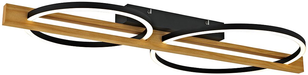 Darmowa Dostawa - Lampa podsufitowa 2x28 W czarna Italux Natano PLF5536225WWO