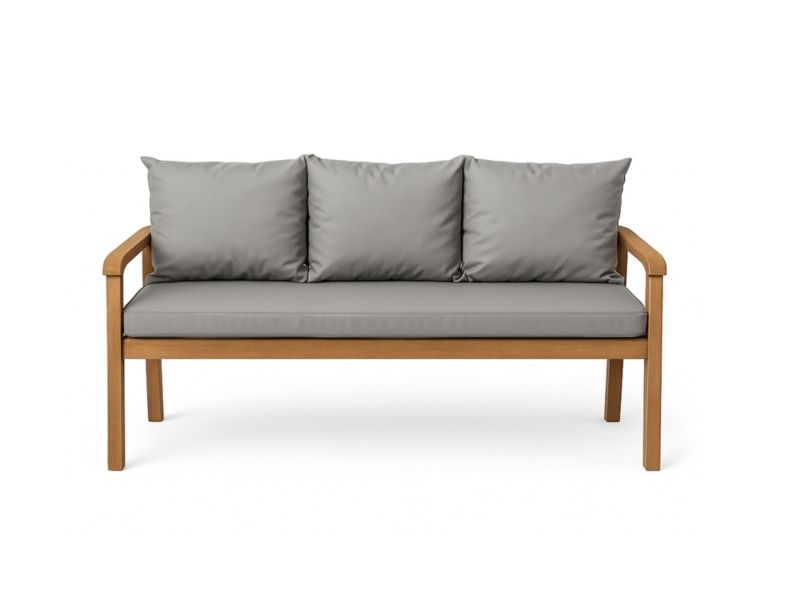 Poduszka ogrodowa na ławkę 3-os, Setgarden, 160x50x50cm, Szara dwustronne Poduszki na ławkę zdejmowany pokrowiec,Mix 1szt