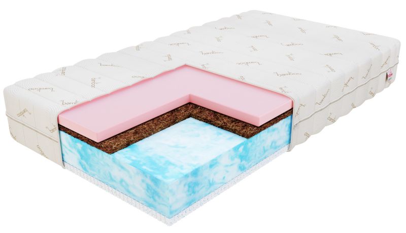 Materac piankowy FDM ERGO 100x200 pianka termoplastyczna, pianka BIO FOAM, wkład kokosowy i lateks 1 szt.