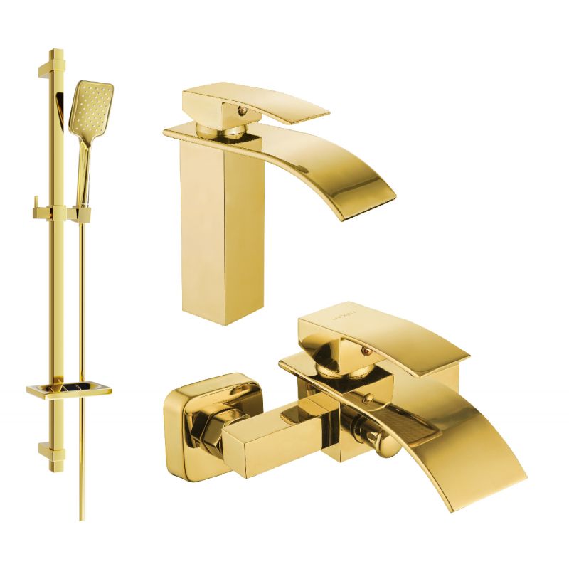 Zestaw wannowy Mexen Aries złoty 744803DQ62-50 1 szt.