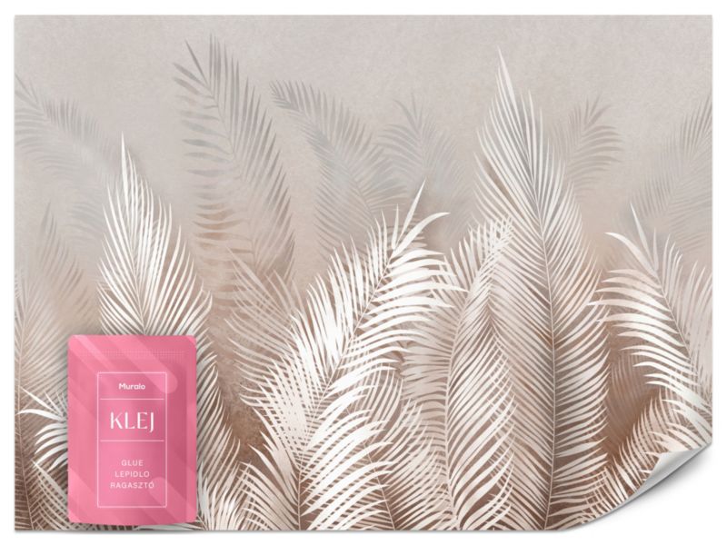 Fototapeta Muralo Beżowe Liście Palmowe 100x70 cm 1szt.