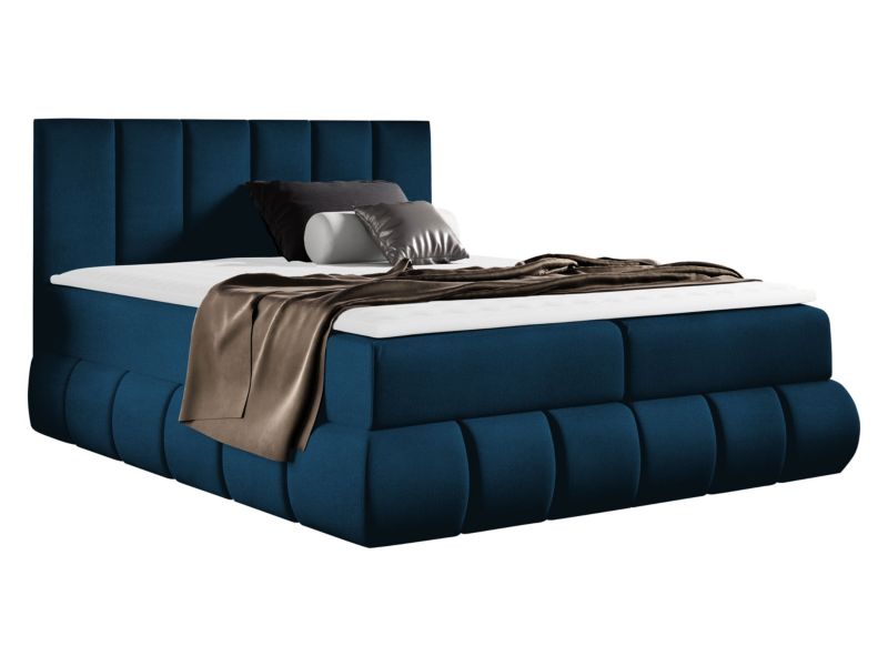 Łóżko kontynentalne MIRJAN 24 Venezia 120x200 ciemny szafir 1 szt.