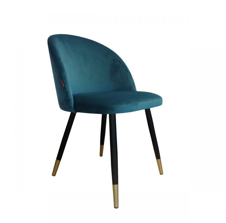 Krzesło CLAUDINE 1 VELVET GOLD morskie ATOS 1 szt.