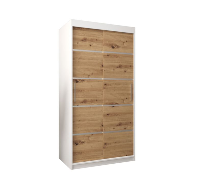 Szafa przesuwna Garderoba Abiks Verona 1 100 biały + artisan 1 szt.