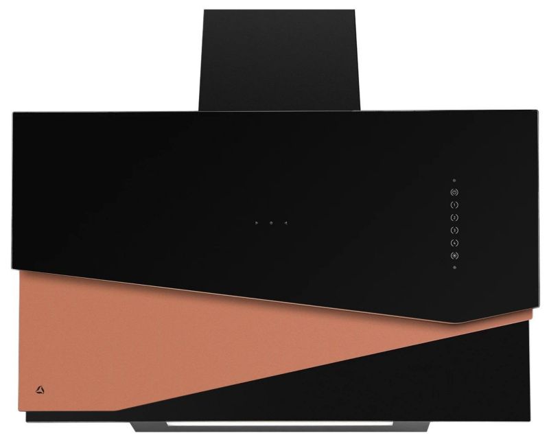 Okap przyścienny CIARKO Trio Czarno-złoty 1szt.