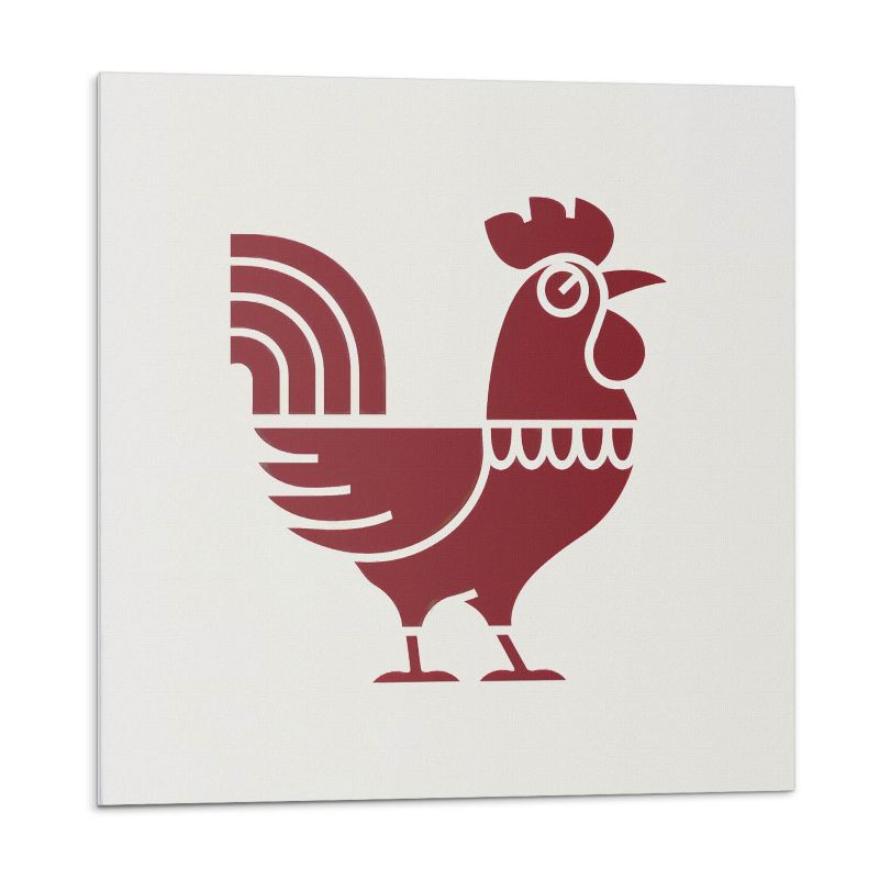 Kafelki samoprzylepne Wallfluent 20x20 cm Graficzny motyw stylizowanego koguta 20 szt.