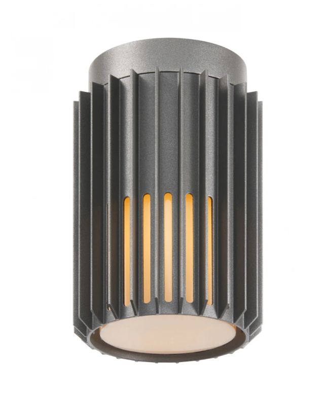 Lampa podsufitowa Nordlux Aludra IP54 antracyt E27 15W bez żarówki 1 szt.