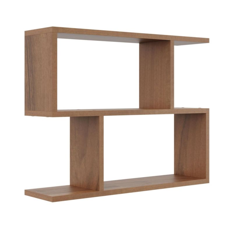 Półka TYLETEGOTU geometryczna wisząca orzech 1 szt