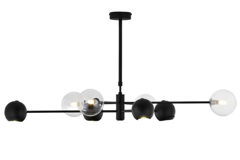 Lampa sufitowa Jupiter MOKA czarna 8xGU10x10W IP20 - 1 szt