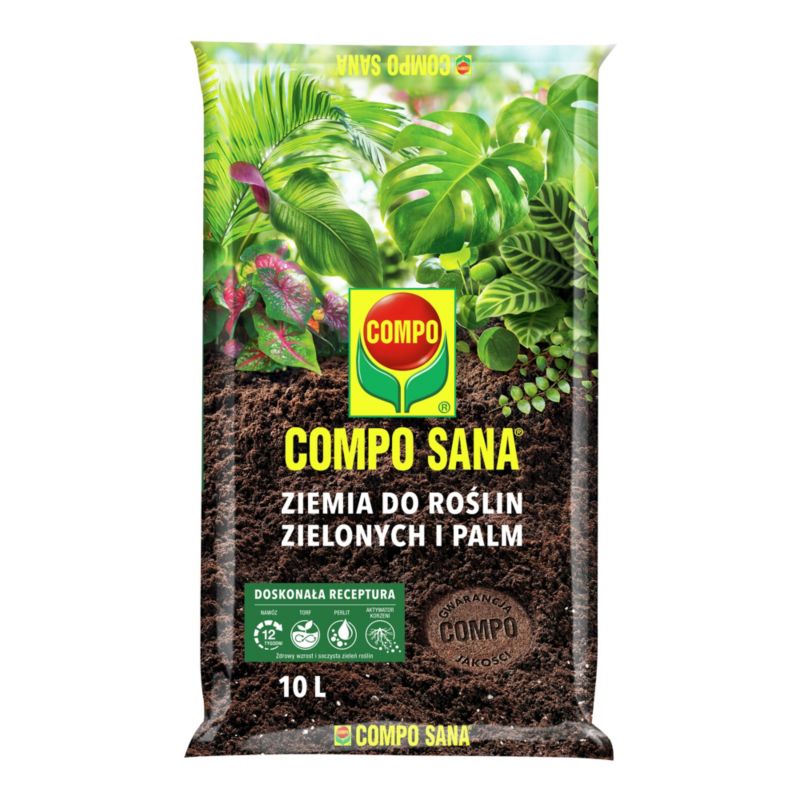 Ziemia do roślin zielonych Compo Sana 10 l