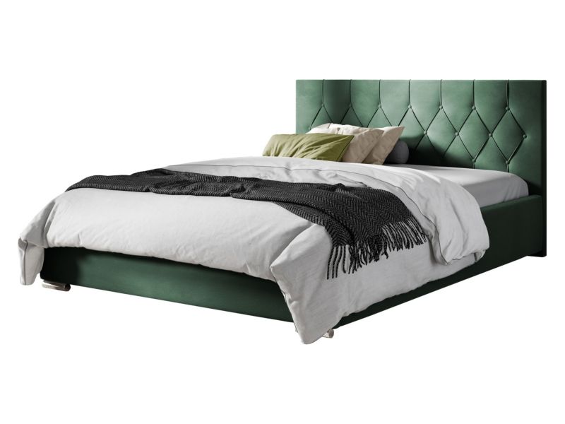 Łóżko tapicerowane MIRJAN 24 Sky Tap 120x200 ciemna zieleń 1 szt.