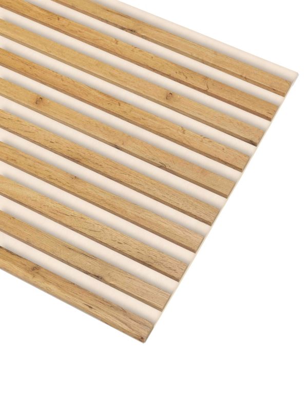 Lamele Ścienne na Beżowym Filcu SunWood 275x58cm Panel Dekoracyjny Dąb Wotan 1 szt.