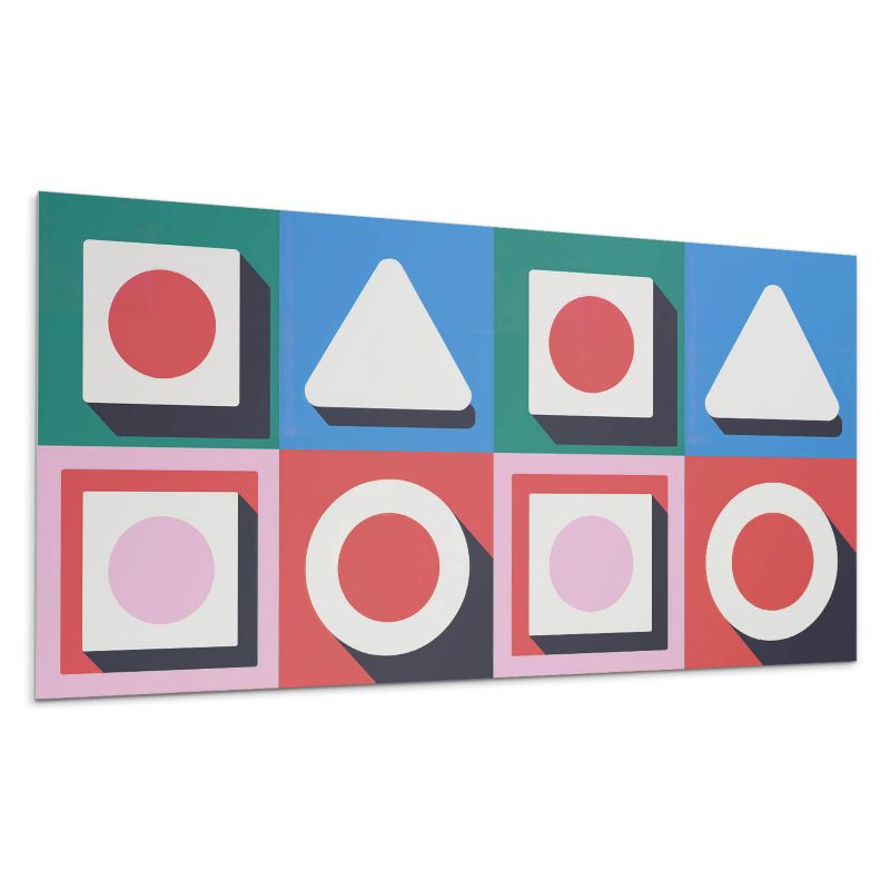 Kafelki samoprzylepne Wallfluent 40x20 cm Wzór geometryczny z cieniami 10 szt.