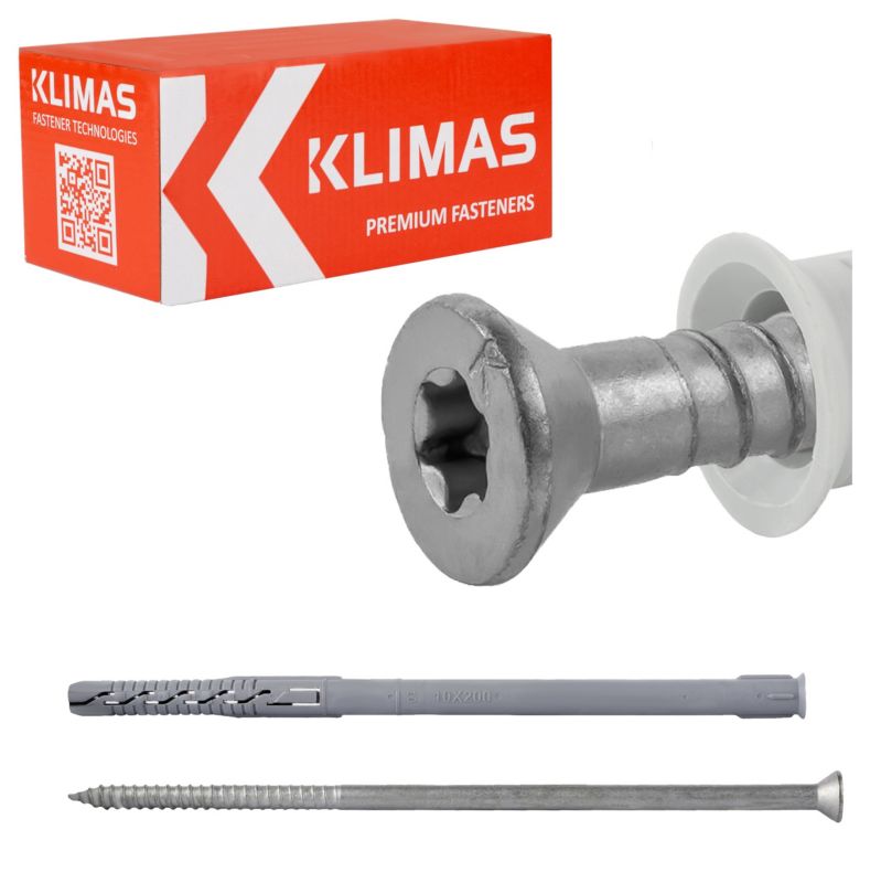 Kołki rozporowe ramowe Klimas S KPS-FAST 10x100 mm ocynkowane 50szt