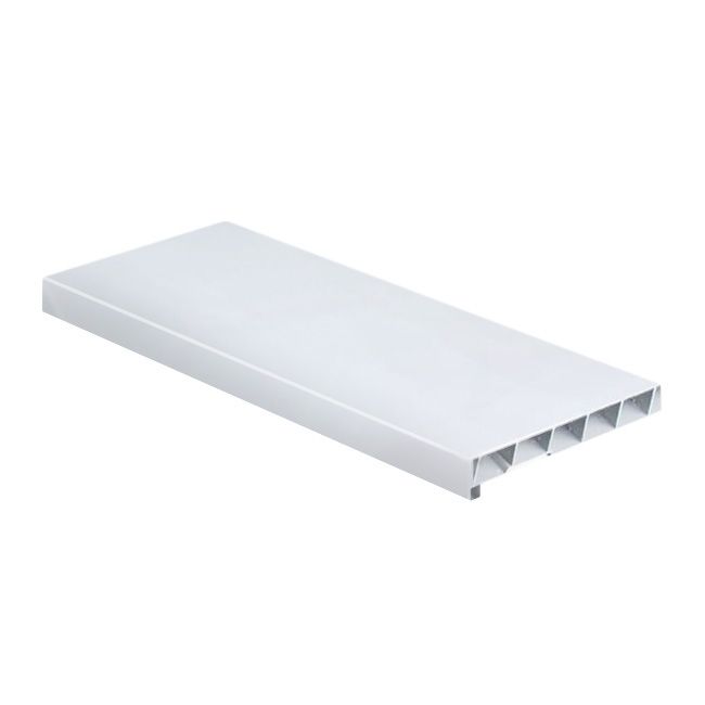 Parapet wewnętrzny PCV Form 25 x 186 cm biały