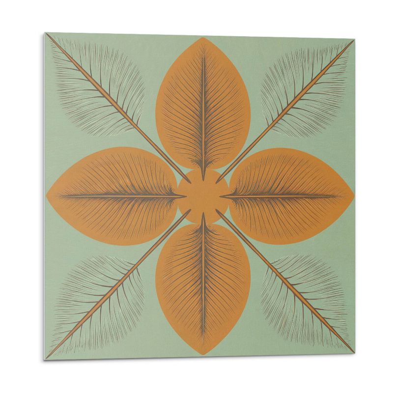 Kafelki samoprzylepne Wallfluent 20x20 cm Wzór liści w harmonijnej kompozycji 20 szt.