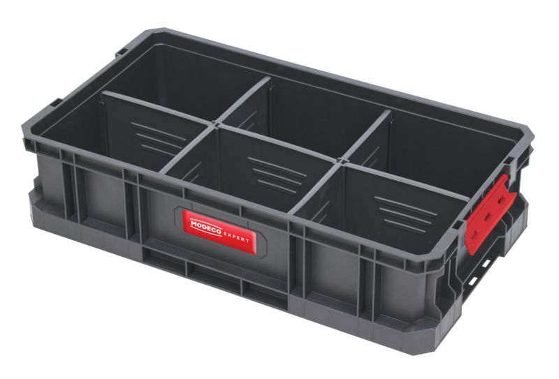 Otwarty organizer pojemnik na narzędzia Modeco Expert skrzynka 6 przegród 14,3 l 1 szt