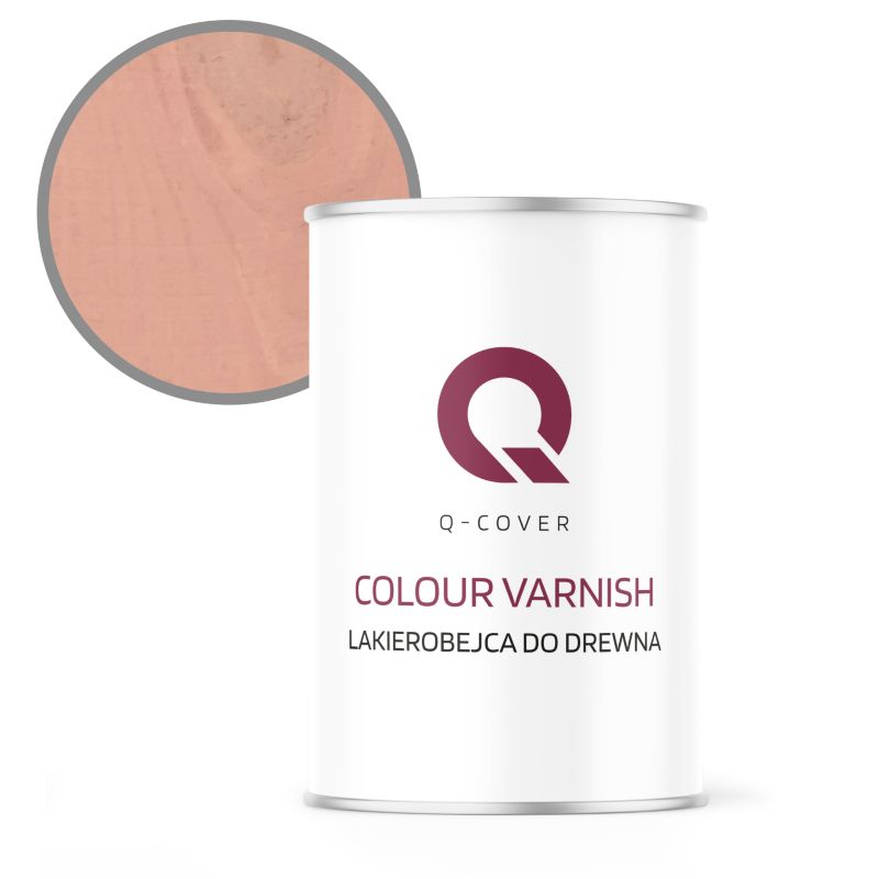 Lakierobejca do Drewna 3w1 Q-Cover Łososiowy H5533 Półmat 1L