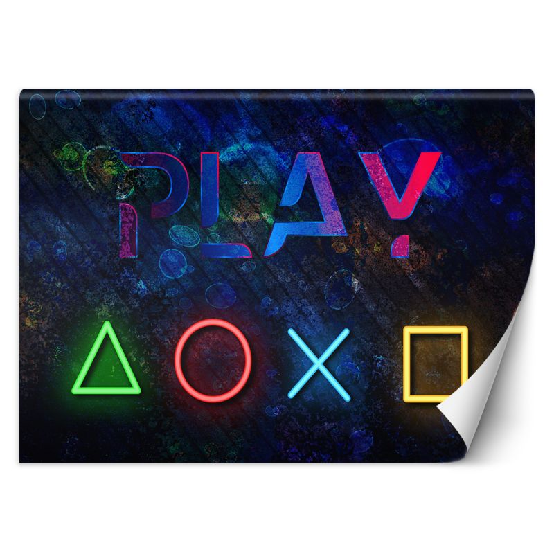 Fototapeta Feeby Przyciski do kontrolera i napis play 400x280 1 szt