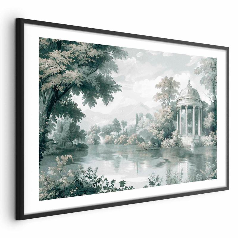 Plakat Artgeist Pejzaż retro 30x21 cm z ramą czarną 1 szt