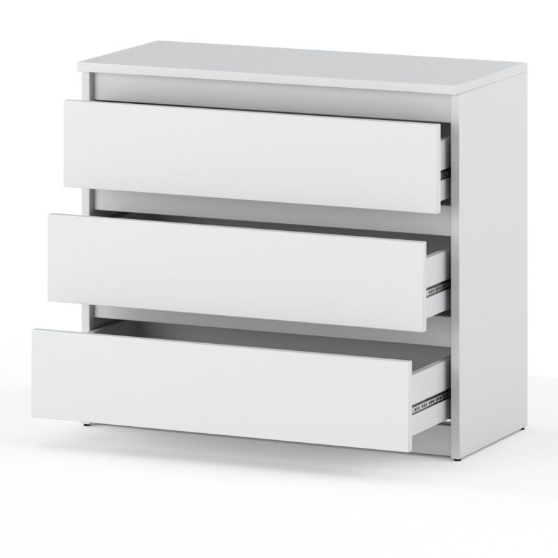 Komoda Z 3 Szufladami Stiv-Meble Biały Mat Szafka 80X33,5X71,5 Cm 1Szt.