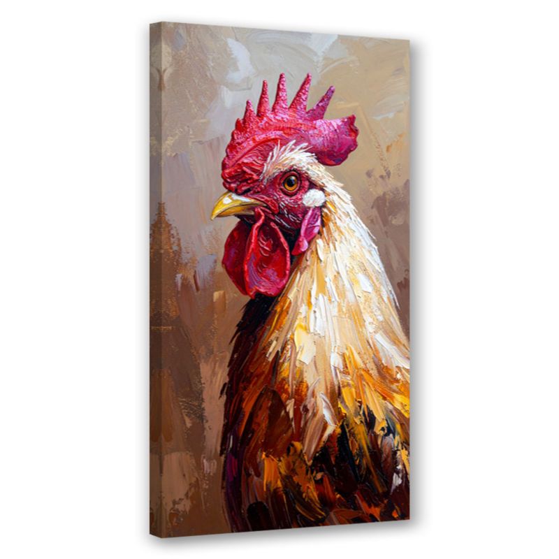 Obraz na płótnie nowoczesny do kuchni jadalni Feeby Kogut Ptak Zwierzę 40x80cm 1szt