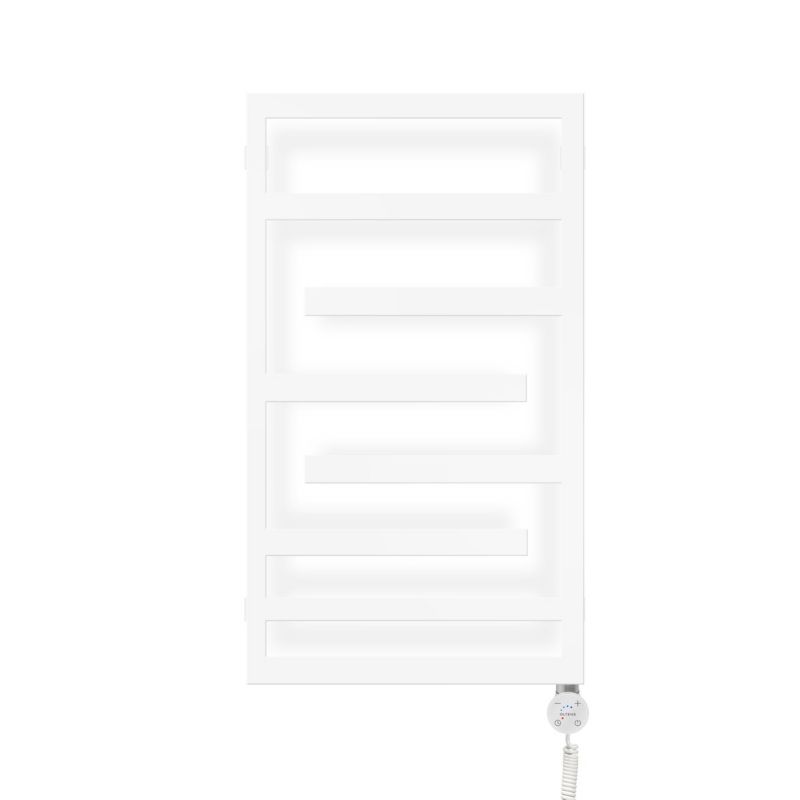 Grzejnik elektryczny Oltens Flamma 88x50cm 400W biały IPx5 z grzałką 1 szt.