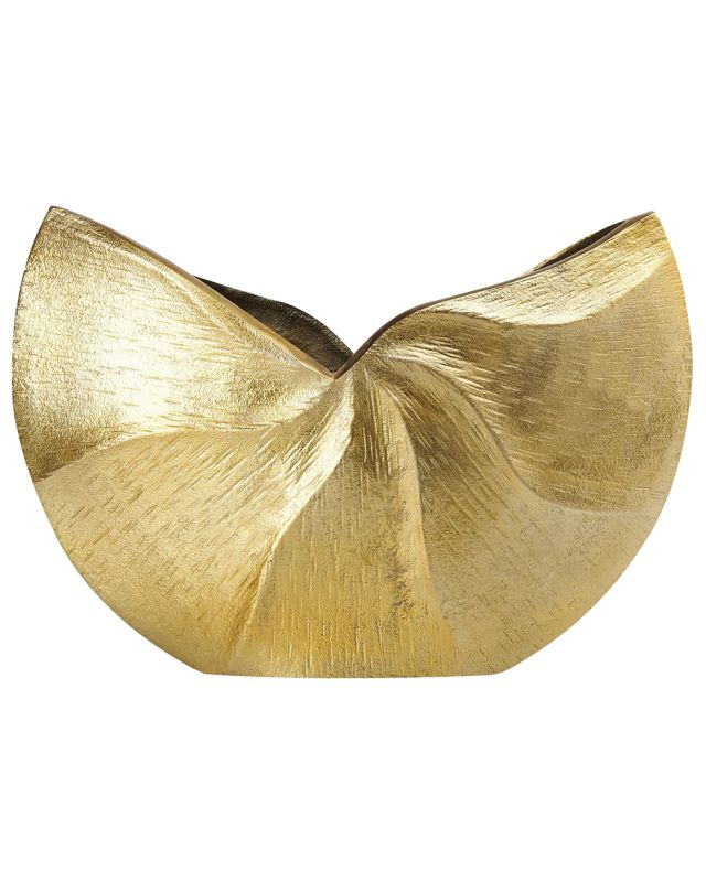 Wazon na kwiaty Hattusa Metal 26 cm Złoty 1 szt.